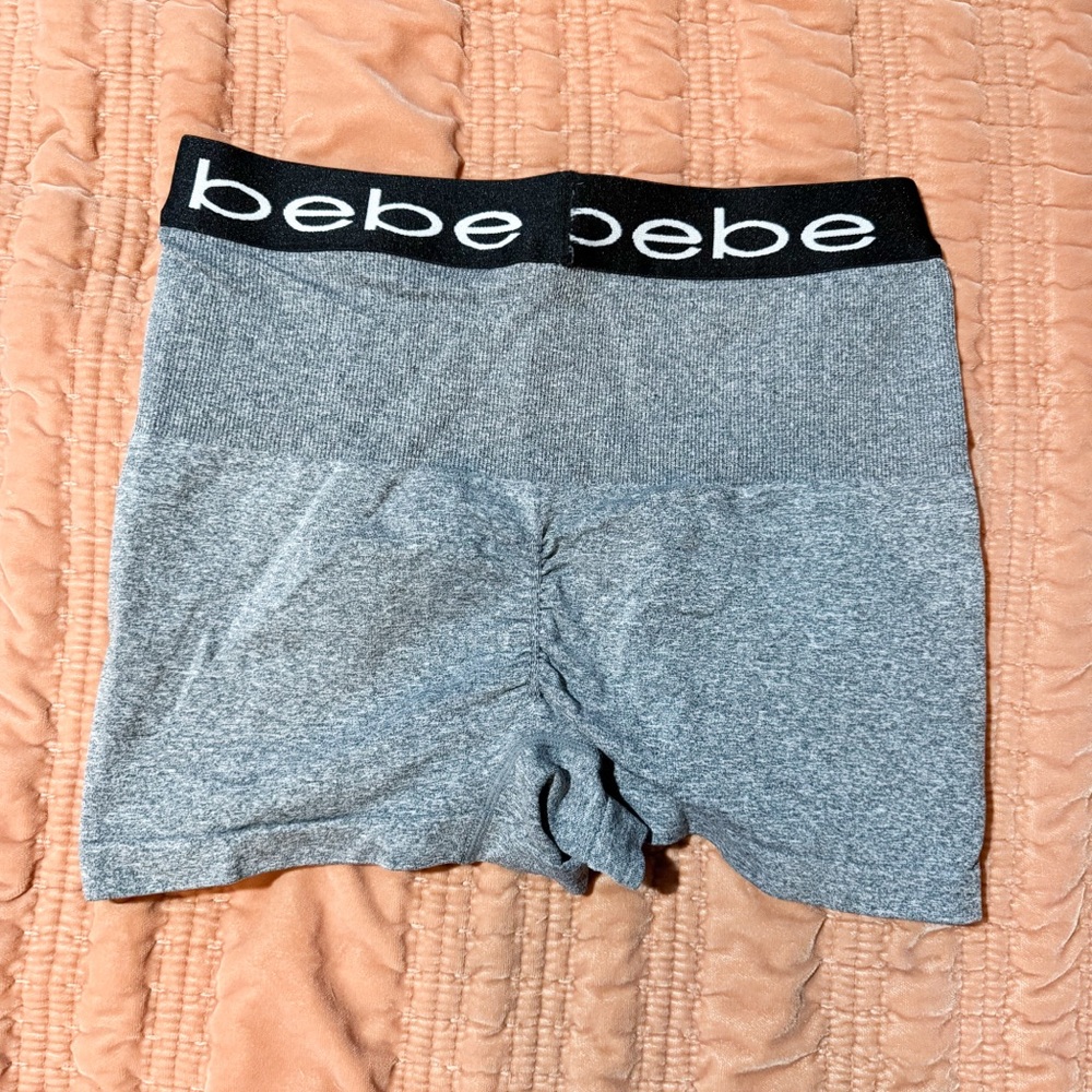 Bebe Seamless With Scrunch Booty Boyshort 🩶